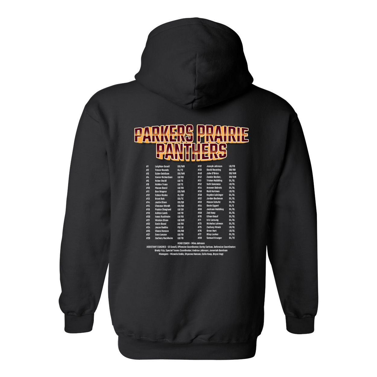 Panthers 2024 hooded sweatshirt